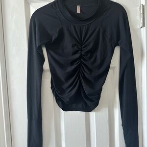 Free people movement Tempo Ruched Long Sleeve Size Xsmall